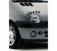 Autocollant Sticker Cils de phares pour tuning Twingo Beetle Mini Lupo Clio