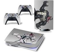 Autocollant Sticker de Protection FONGWAN pour Sony PS5 Console Disc Edition - venom 2091 G