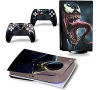 Autocollant Sticker de Protection FONGWAN pour Sony PS5 Console Disc Edition - venom 2097 G