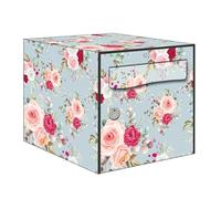 Autocollant Sticker Décoration Boîte aux lettres Texture Fleurs Vintage Kit complet 5 Faces