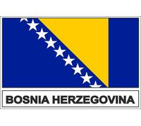 Autocollant Sticker Drapeau Bih Bosnie Herzegovine