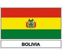 Autocollant Sticker Drapeau Bol Bolivie