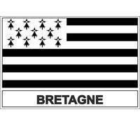 Autocollant Sticker Drapeau Bretagne Breton