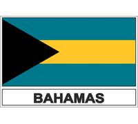 Autocollant Sticker Drapeau Bs Bahamas