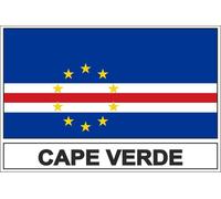 Autocollant Sticker Drapeau Cv Cabo Verde