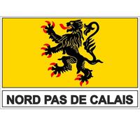 Autocollant Sticker Drapeau Departement Nord Pas De Calais