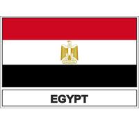 Autocollant Sticker Drapeau Et Egypte