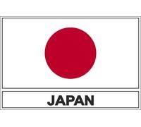 Autocollant Sticker Drapeau J Japon