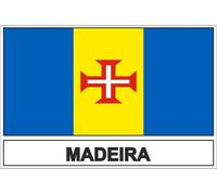 Autocollant Sticker Drapeau Madeira Madere Portugal
