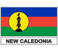 Autocollant Sticker Drapeau Nc Nouvelle Caledonie Kanak Kanaky