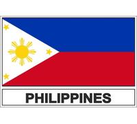 Autocollant Sticker Drapeau Rp Philippines