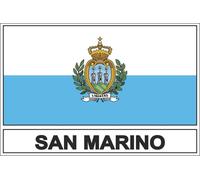 Autocollant Sticker Drapeau Rsm Saint St Marin