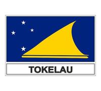 Autocollant Sticker Drapeau Tk Tokelau
