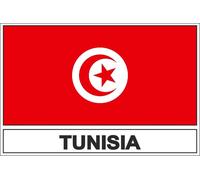 Autocollant Sticker Drapeau Tn Tunisie