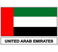 Autocollant Sticker Drapeau Uae Emirats Arabes Unis
