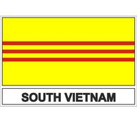 Autocollant Sticker Drapeau Vd Vietnam Du Sud