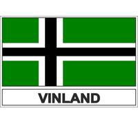 Autocollant Sticker Drapeau Vinland Viking Rune Odin