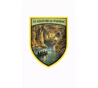 Autocollant sticker en vinyle impermeable souvenir blason Le Gouffre de Padirac