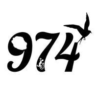 Autocollant Sticker Ile de la Reunion 974, Stickers Carte Reunion, Vinyle haute performance pour Voiture, Autocollants Paille En Queue, Margouillat (1 - noir profond)