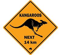 Autocollant sticker laptop macbook panneau route australie kangourou kangaroo