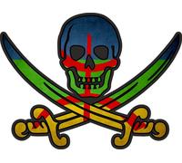 Autocollant Sticker Pirate Jack Rackham Calico Drapeau Berberes Kabyle Kabyle
