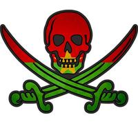 Autocollant Sticker Pirate Jack Rackham Calico Drapeau Pays Bf Burkina Faso