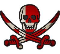 Autocollant Sticker Pirate Jack Rackham Calico Drapeau Pays Dk Danemark