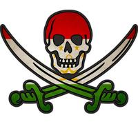 Autocollant Sticker Pirate Jack Rackham Calico Drapeau Pays Eat Tanzanie