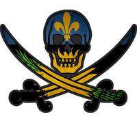 Autocollant Sticker Pirate Jack Rackham Calico Drapeau Pays Gp Guadeloupe