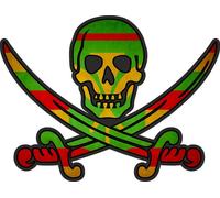 Autocollant Sticker Pirate Jack Rackham Calico Drapeau Pays Hawaii Kanaka Maoli
