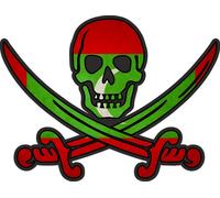 Autocollant Sticker Pirate Jack Rackham Calico Drapeau Pays Mv Maldives
