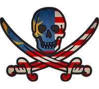 Autocollant Sticker Pirate Jack Rackham Calico Drapeau Pays My Malaisie