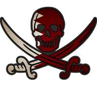 Autocollant Sticker Pirate Jack Rackham Calico Drapeau Pays Q Qatar