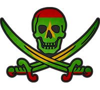 Autocollant Sticker Pirate Jack Rackham Calico Drapeau Pays Rim Mauritanie