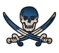 Autocollant Sticker Pirate Jack Rackham Calico Drapeau Pays Sco Ecosse