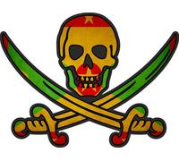 Autocollant Sticker Pirate Jack Rackham Calico Drapeau Pays Wg Grenade