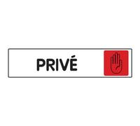 Autocollant Sticker Porte Portail pour Commerce, Bureau, Magasin Panneau Privé Accès Interdit Propriété - 4 x 17 cm