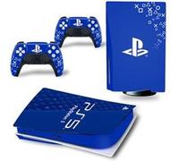 Autocollant Sticker pour Sony PS5 Édition numérique, Bleu-62 G