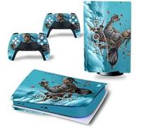 Autocollant Sticker pour Sony PS5 Édition numérique, GHOST OF TSUSHIMA-1431 G