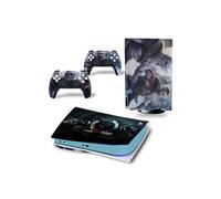 Autocollant Sticker pour Sony PS5 Edition numérique, God of War-1286