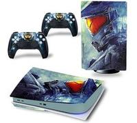 Autocollant Sticker pour Sony PS5 Édition numérique, HALO：INFINITE-1512 G
