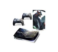 Autocollant Sticker pour Sony PS5 Édition numérique, Monster Hunter World-903