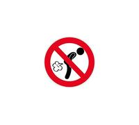 Autocollant Sticker signalisation Plaque Porte Panneau Flatulence Interdite