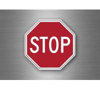 Autocollant Sticker Signalisation Signe Stop Routier Symbole Panneau Usa Vintage