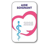 Autocollant Sticker - Vignette Caducée 2025 pour Pare Brise en Vitrophanie - V1 Aide Soignant