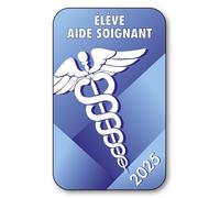 Autocollant Sticker - Vignette Caducée 2025 pour Pare Brise en Vitrophanie - V5 Élève Aide Soignant