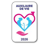 Autocollant Sticker - Vignette Caducée 2026 pour Pare Brise en Vitrophanie - V11 Auxiliaire de Vie
