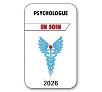 Autocollant Sticker - Vignette Caducée 2026 pour Pare Brise en Vitrophanie - V3 Psychologue