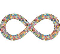 Autocollant Sticker Vinyl Animaux Silhouette Fleur Peace And Love Infini