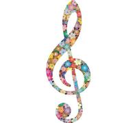 Autocollant Sticker Vinyl Animaux Silhouette Fleur Peace And Love Note Musique
